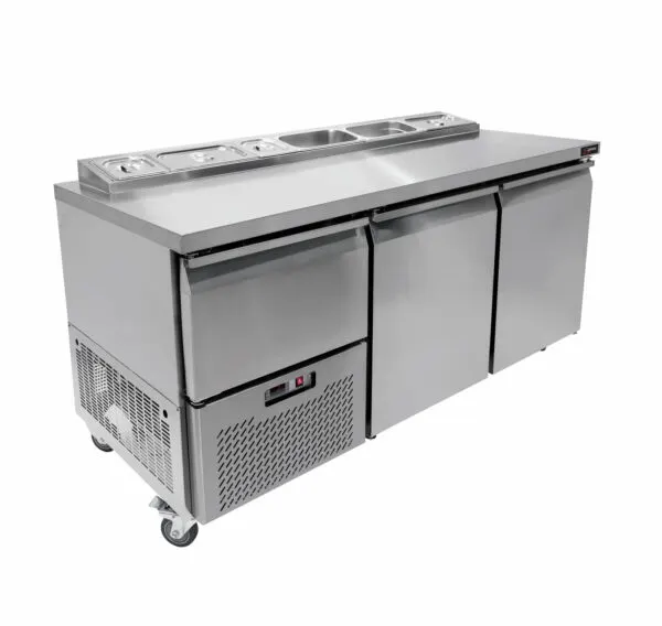 2.5 door under bar fridge - pizza top — commercial catering equipment from ALUS CATERING