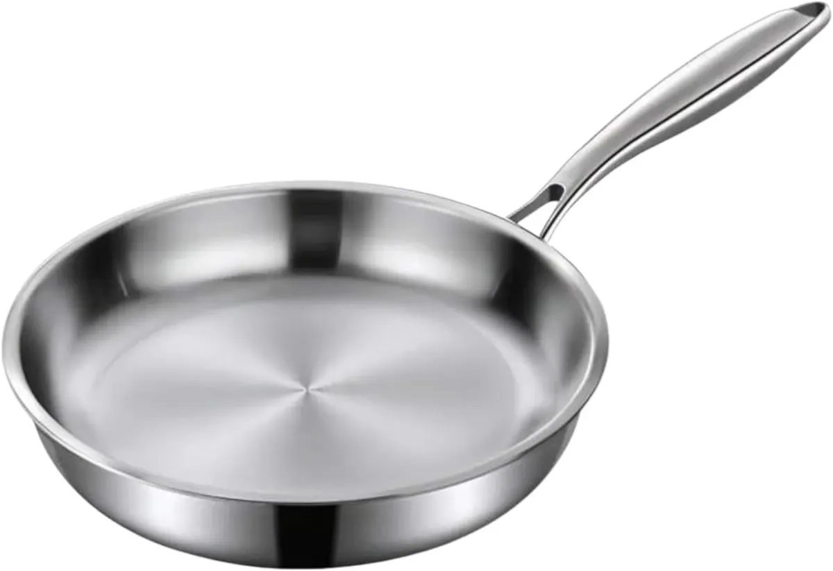 200 mm frying pan - stainless steel — commercial catering equipment from ALUS CATERING