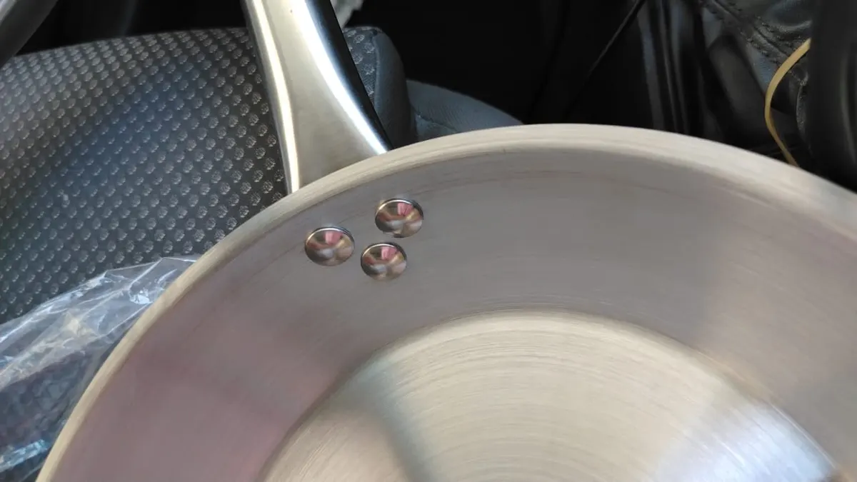 240 mm frying pan - stainless steel — product photo 2 from ALUS CATERING