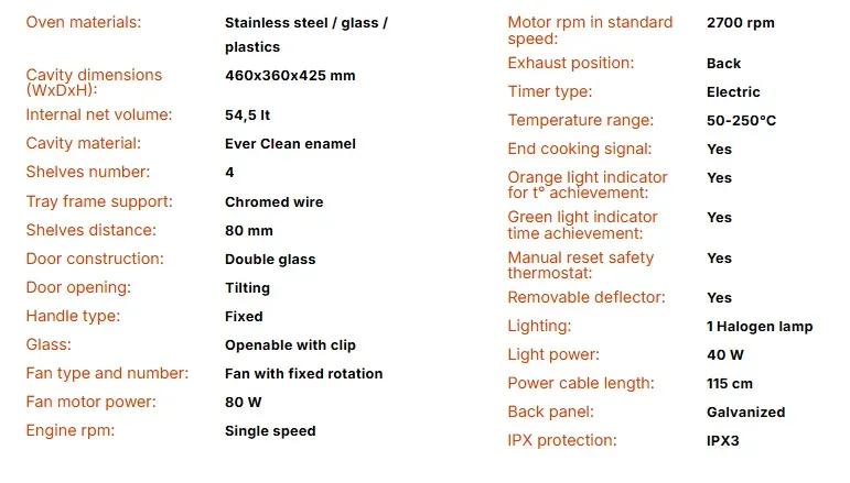 4 tray convection oven - SMEG — product photo 4 from ALUS CATERING