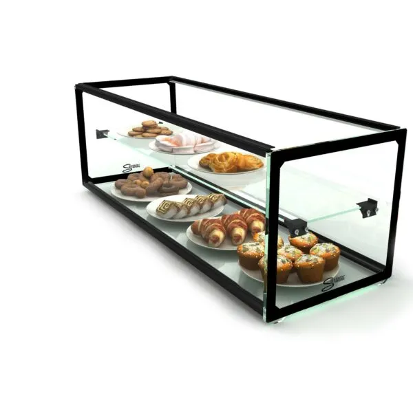 Ambient display cabinet salvadore (double shelf) - 920 mm — commercial catering equipment from ALUS CATERING
