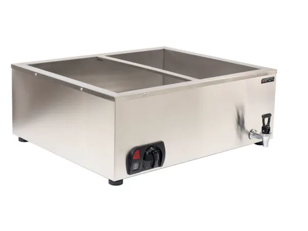 Bain marie table top - 2 division — commercial catering equipment from ALUS CATERING