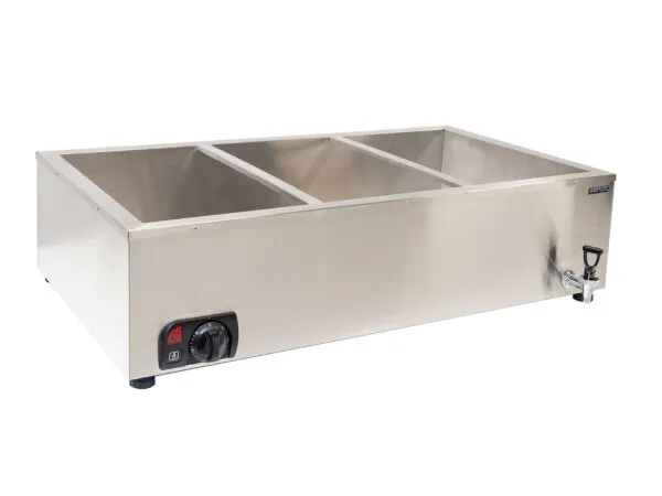 Bain marie table top - 3 division — commercial catering equipment from ALUS CATERING