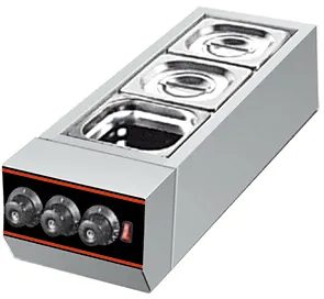 Chocolate dip warmer - 3 division (dip au lait) — commercial catering equipment from ALUS CATERING