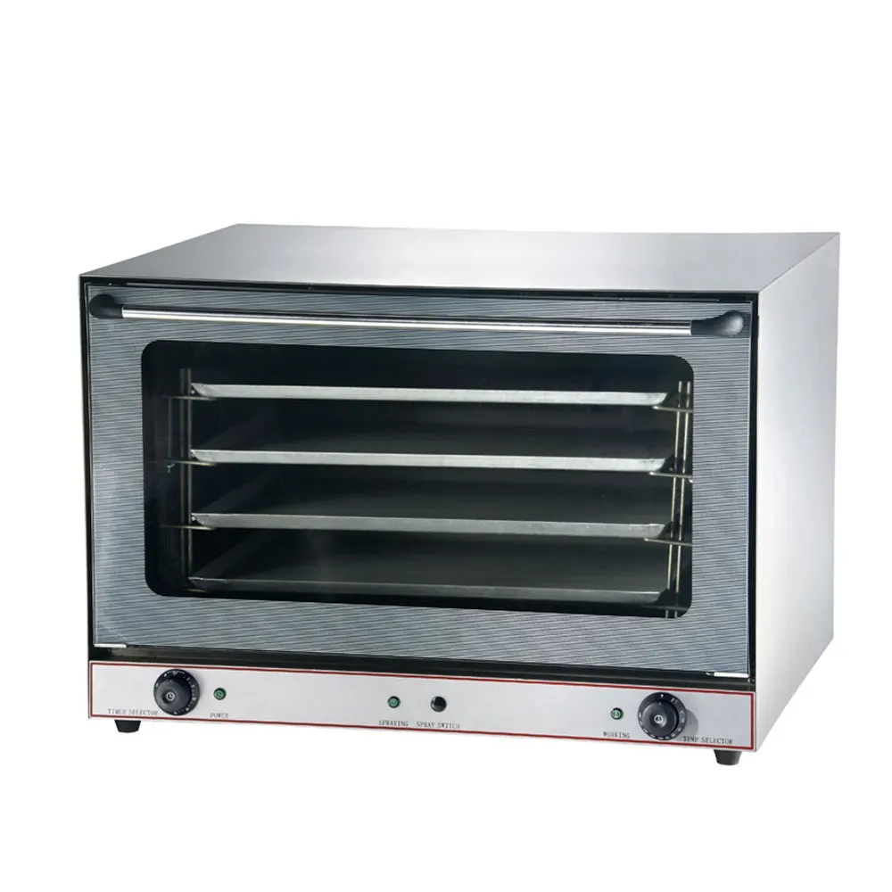 Convection oven - 4 tray 600 x 400 mm (manual steam function) — commercial catering equipment from ALUS CATERING