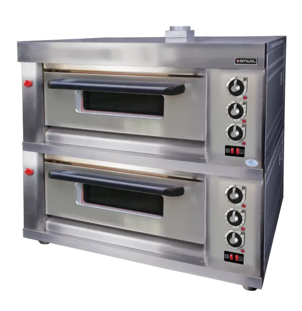Deck oven anvil - gas - 4 tray - double (30 loaf) — commercial catering equipment from ALUS CATERING