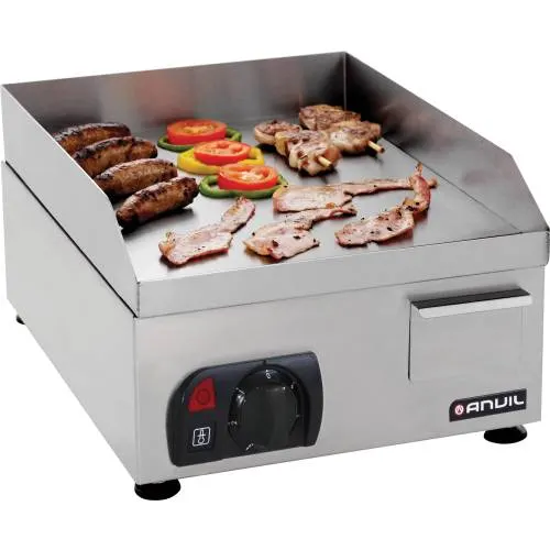 Flat top grill anvil - 400 mm - elec — commercial catering equipment from ALUS CATERING