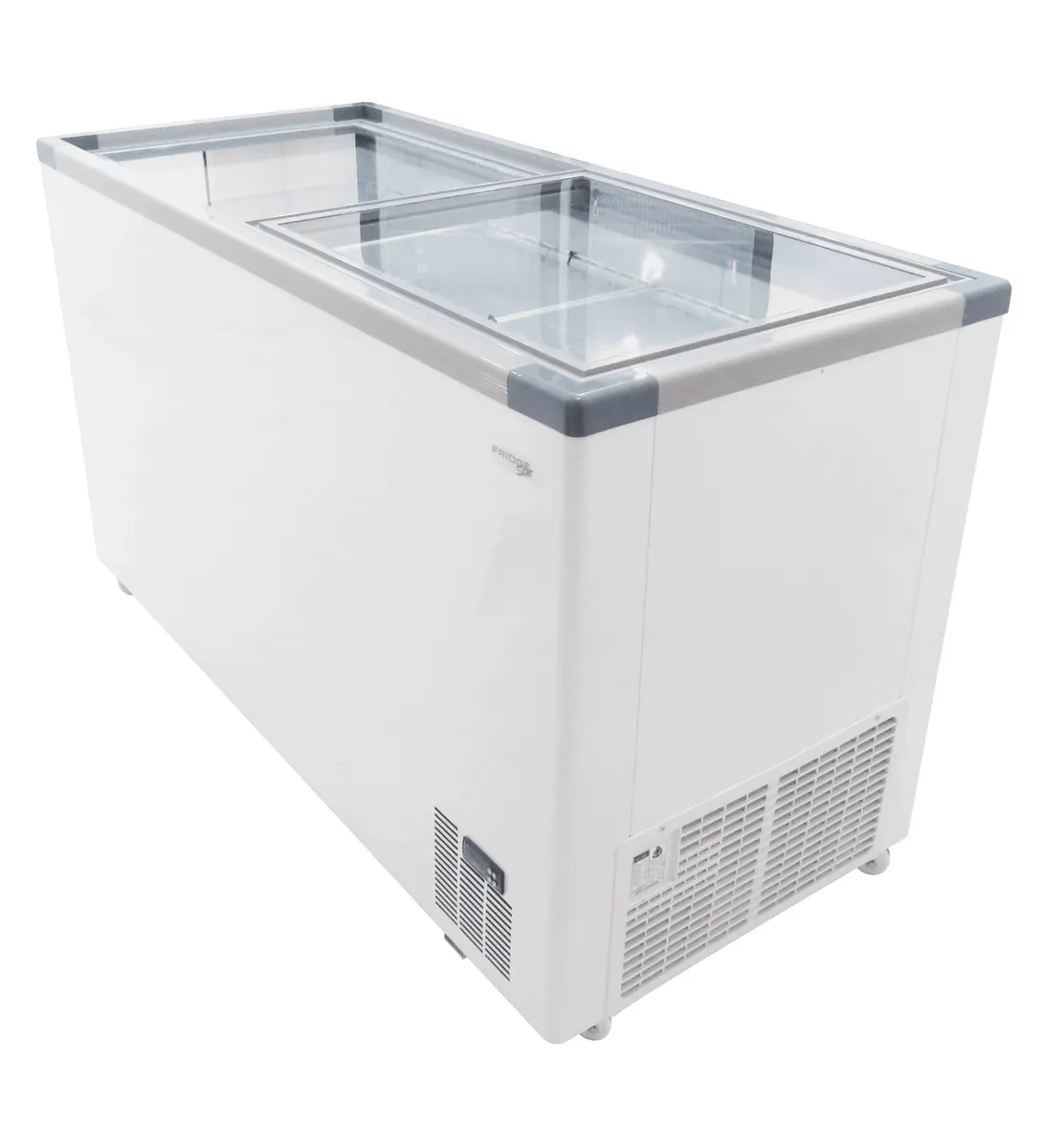 Glass top display freezer - 520 lt — commercial catering equipment from ALUS CATERING