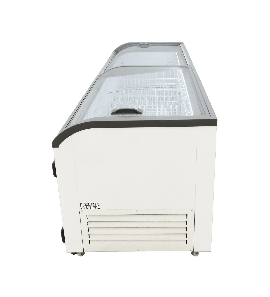 Glass top island display freezer - 1113 lt (2500 mm) — product photo 2 from ALUS CATERING