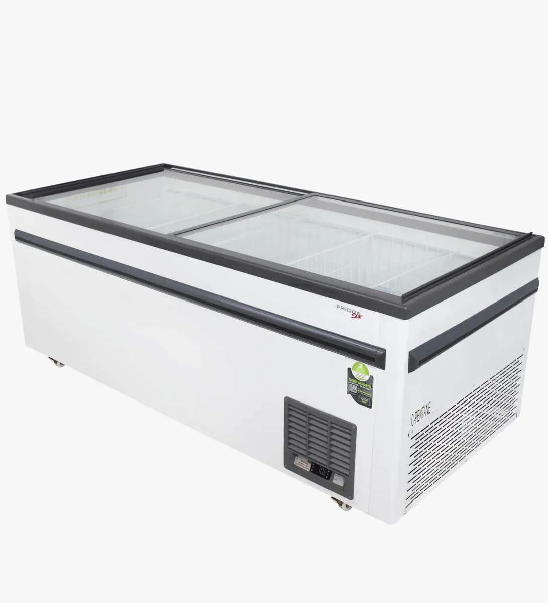 Glass top island freezer - 862 lt - 2000 mm — product photo 2 from ALUS CATERING