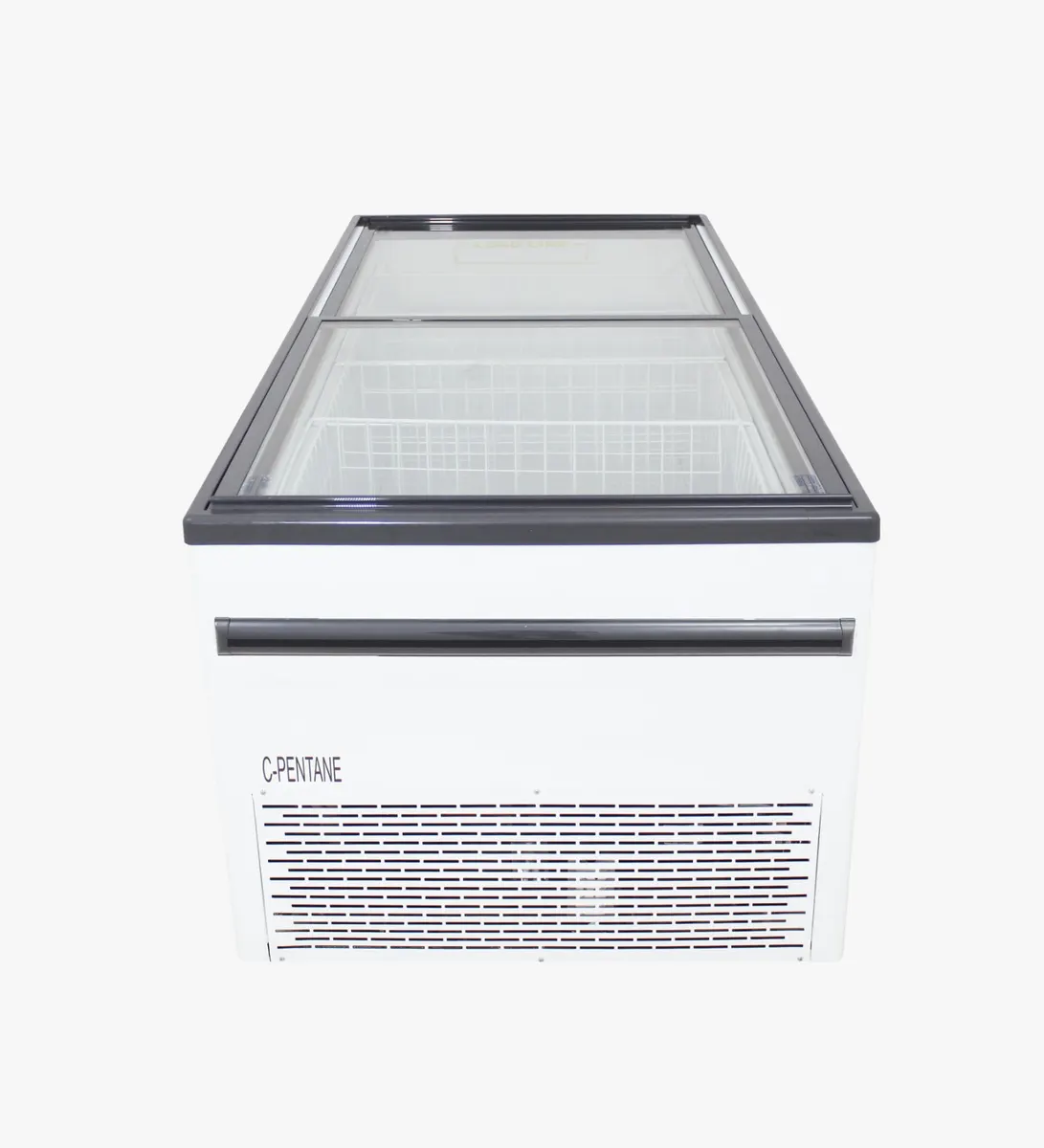 Glass top island freezer - 862 lt - 2000 mm — product photo 3 from ALUS CATERING
