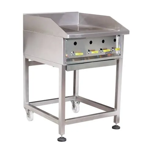 Heavy duty solid top griller - gas - 600 — commercial catering equipment from ALUS CATERING