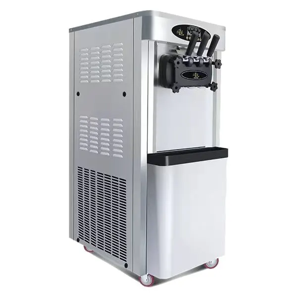 Ice-cream machine with air pump - floor standing (3 flavour) — commercial catering equipment from ALUS CATERING