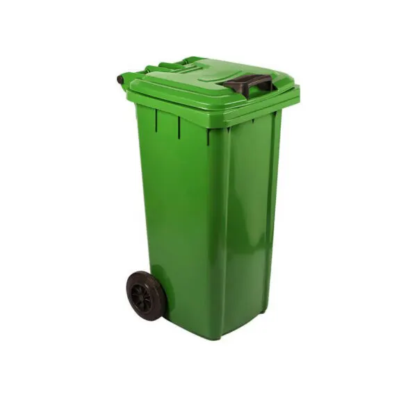 Mobile refuse bin 240 lt (green) organic waste — commercial catering equipment from ALUS CATERING
