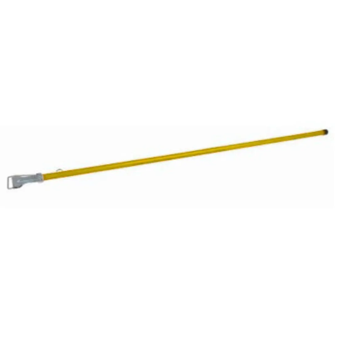 Mopholder - pvc/wood handle only (yellow) 1550 mm — commercial catering equipment from ALUS CATERING