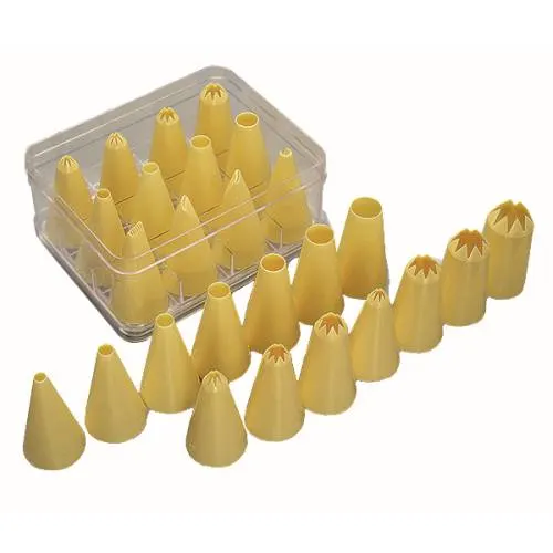 Nozzle set assorted-plastic 12 piece — commercial catering equipment from ALUS CATERING