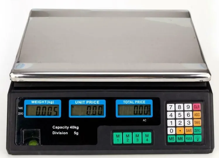 Price computing scale (40 kg) — commercial catering equipment from ALUS CATERING