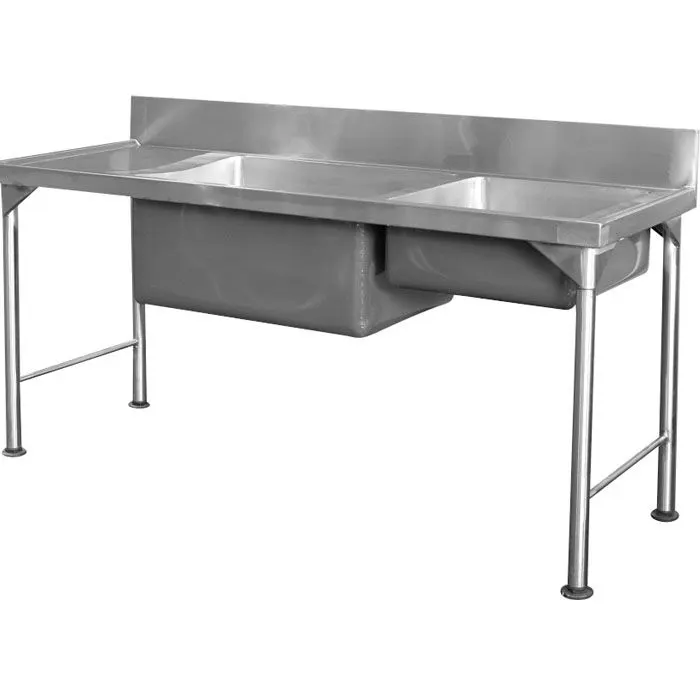 Stainless steel combination sink - 1700 mm — commercial catering equipment from ALUS CATERING