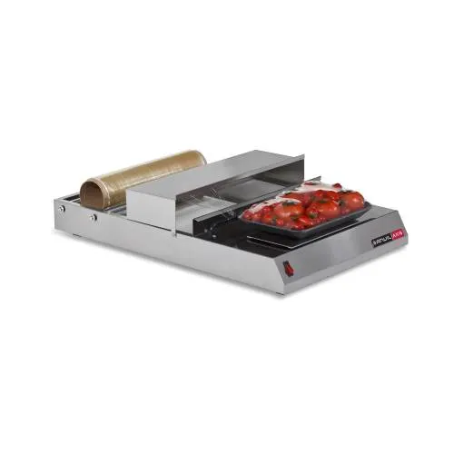 Stainless steel heat wrapping machine 380 mm - anvil — commercial catering equipment from ALUS CATERING