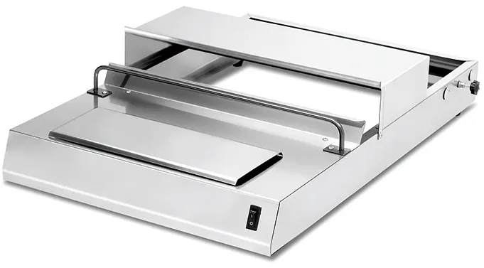 Stainless steel heat wrapping machine 380 mm — commercial catering equipment from ALUS CATERING
