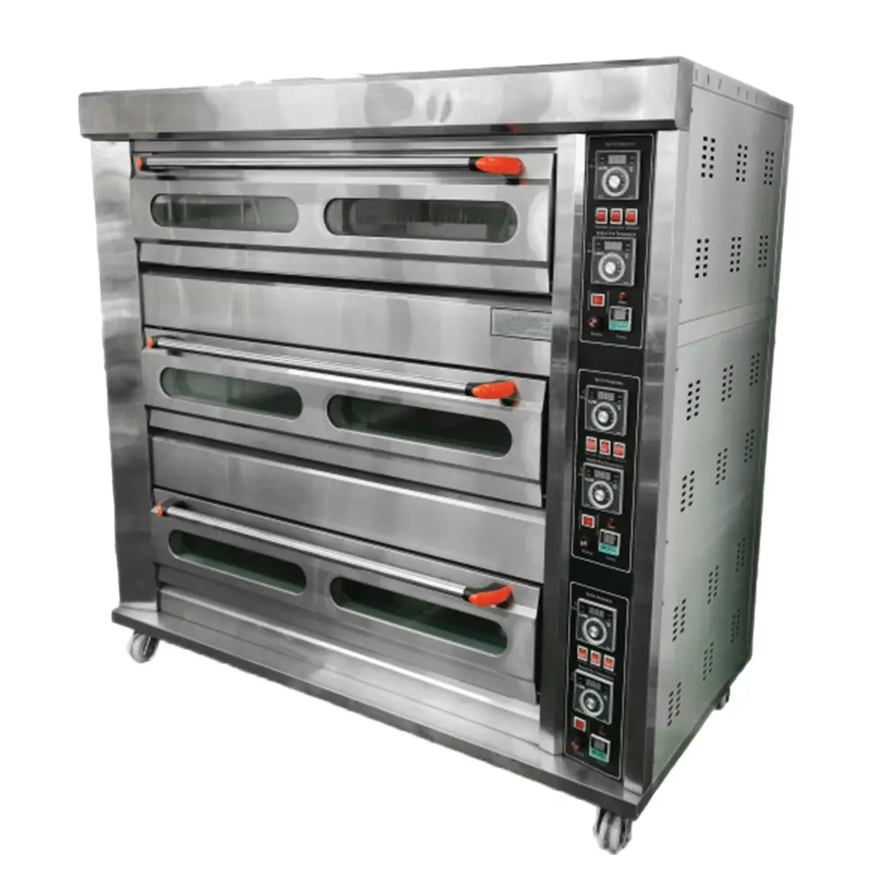 Triple deck oven - 9 tray - 60 loaf (electric) — commercial catering equipment from ALUS CATERING